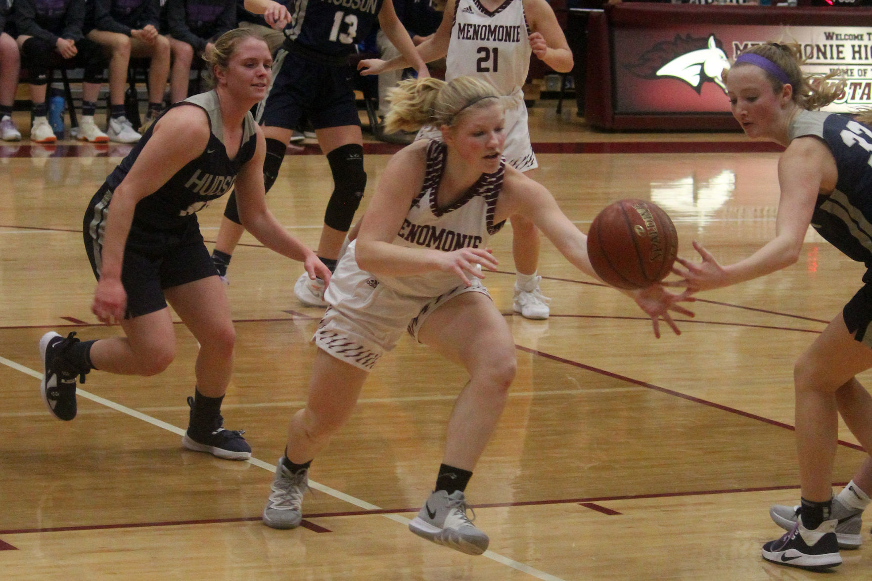 Hudson at Menomonie girls basketball 1-10-20